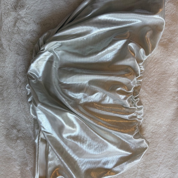 H&M sparkle silver top - Picture 2 of 3